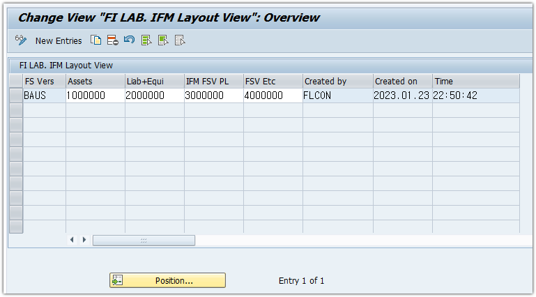 재무제표 버전의 대분류 번호를 설정